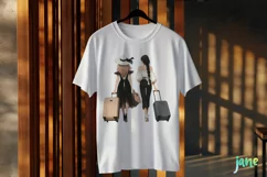 Travel Girl Clipart Sublimation Clipart Product Image 3