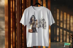 Travel Girl Clipart Sublimation Clipart Product Image 3