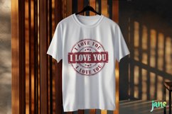 Valentine Post Stamps Sublimation Product Image 3