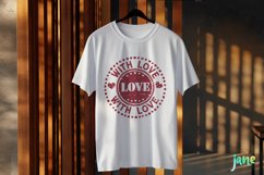 Valentine Post Stamps Sublimation Product Image 3