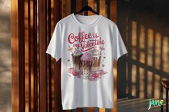 Coffee Is My Valentine Clipart PNG Product Image 3