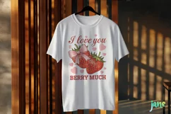 I Love You Berry Much Clipart PNG Product Image 3