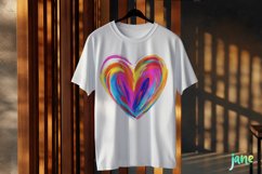 Valentines Day Heart Brushstroke Clipart Product Image 3