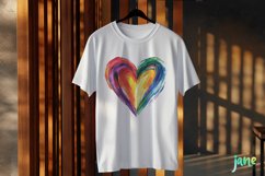 Valentines Day Heart Brushstroke Clipart Product Image 3