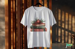 Vintage Book Christmas Sublimation PNG Product Image 3