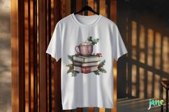 Vintage Book Christmas Sublimation PNG Product Image 3