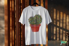 Vintage Christmas Cactus Clipart Product Image 2