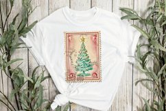 Vintage Christmas Stamps Sublimation Product Image 3