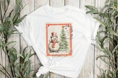 Vintage Christmas Stamps Sublimation Product Image 3