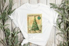 Vintage Christmas Stamps Sublimation Product Image 3