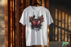 Vintage Heart Clipart Sublimation Product Image 3