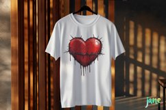 Vintage Heart Clipart Sublimation Product Image 3