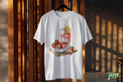Watercolor Strawberry Clipart PNG Product Image 3