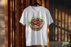 Watercolor Strawberry Clipart PNG Product Image 3