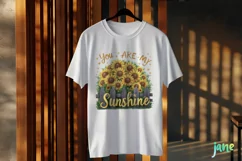 You Are My Sunshine Sunflower Quotes Clipart Product Image 3