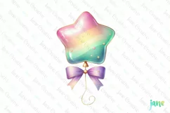 Mermaid Birthday Balloon PNG Clipart Product Image 1