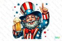 4th Of July Funny Gnome Sublimation Product Image 1