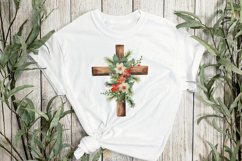 Christmas Wooden Cross Clipart Product Image 3
