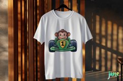 Cute Racing Animals Sublimation Clipart Product Image 3