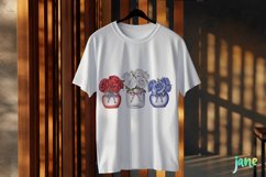 4th Of July Trio Flowers Clipart Product Image 2