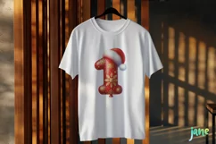 Santa Claus Balloon Alphabet Number 1 Clipart Product Image 3