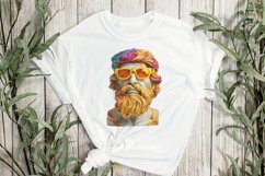 Colorful God Greek Statues Sublimation Clipart Product Image 3