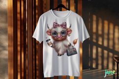 Leopard Fashion Highland Cow Clipart Product Image 3