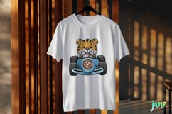 Cute Racing Animals Sublimation Clipart Product Image 3