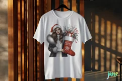 Christmas Fashion Girl Sublimation Clipart Product Image 3