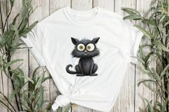 Funny Black Cat Sublimation Clipart Product Image 3
