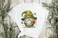 Green Floral Gnome Sublimation Product Image 3