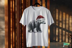 Double Exposure Christmas Polar Bear Clipart Product Image 3