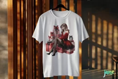 Christmas Fashion Girl Sublimation Clipart Product Image 3