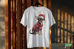 Little Christmas Chihuahua Dog Clipart Product Image 3