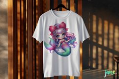 Pastel Christmas Mermaid Clipart Product Image 3