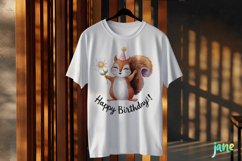 Happy Birthday Animals Sublimation Clipart Product Image 3