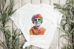 Colorful God Greek Statues Sublimation Clipart Product Image 3