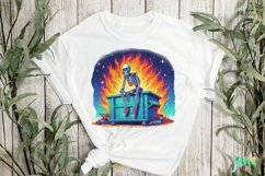 Sarcastic Skeleton Clipart Product Image 3