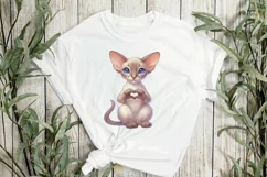 Oriental Shorthair Cat Giving Heart Hand Sign Product Image 3