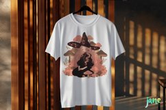 Mushroom Witch Subliamtion Clipart Product Image 3