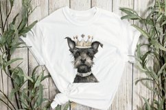 Dog Wearing Crown Sublimation Clipart Product Image 2