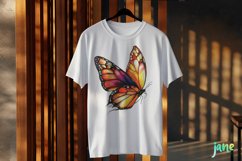 Orange Hand Drawing Butterfly Clipart Product Image 3