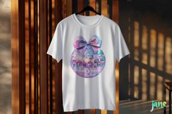 Girly Glitter Coquette Valentine Disco Ball Clipart Product Image 3