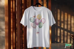Easter Party Balloons Sublimation Clipart Product Image 3