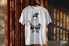 Blue And Gold Christmas Gnome Clipart Product Image 3