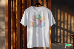 Easter Party Balloons Sublimation Clipart Product Image 3