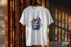 Christmas Mug Penguin Clipart Product Image 3