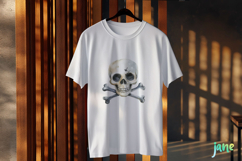 Watercolor Pirate Skull Clipart Product Image 2