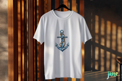 Watercolor Pirate Anchor Clipart Product Image 2