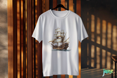 Watercolor Pirate Ship Clipart Product Image 2